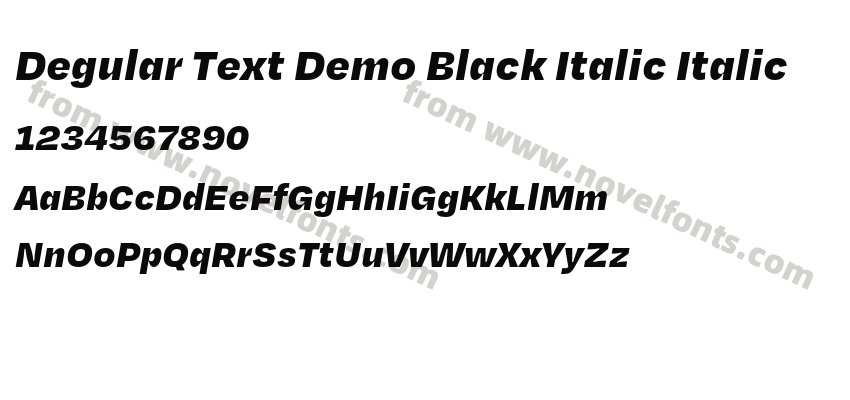 Degular Text Demo Black Italic ItalicPreview