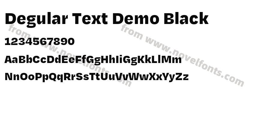 Degular Text Demo BlackPreview