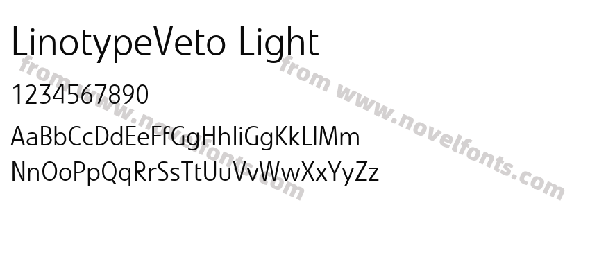 LinotypeVeto LightPreview