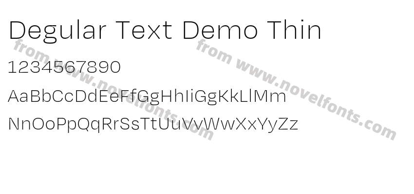 Degular Text Demo ThinPreview