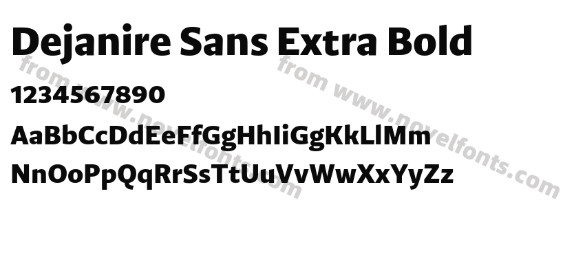 Dejanire Sans Extra BoldPreview
