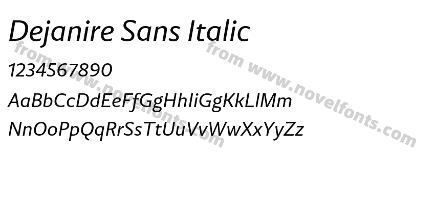 Dejanire Sans ItalicPreview