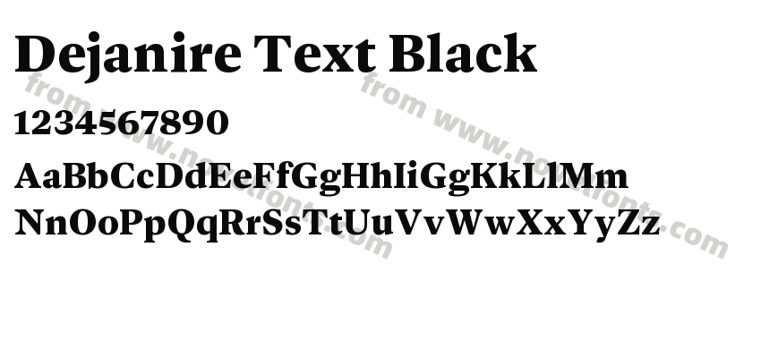 Dejanire Text BlackPreview