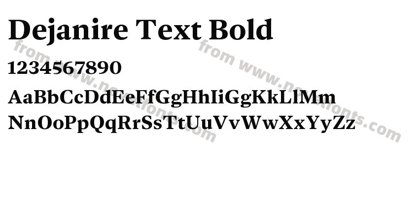 Dejanire Text BoldPreview
