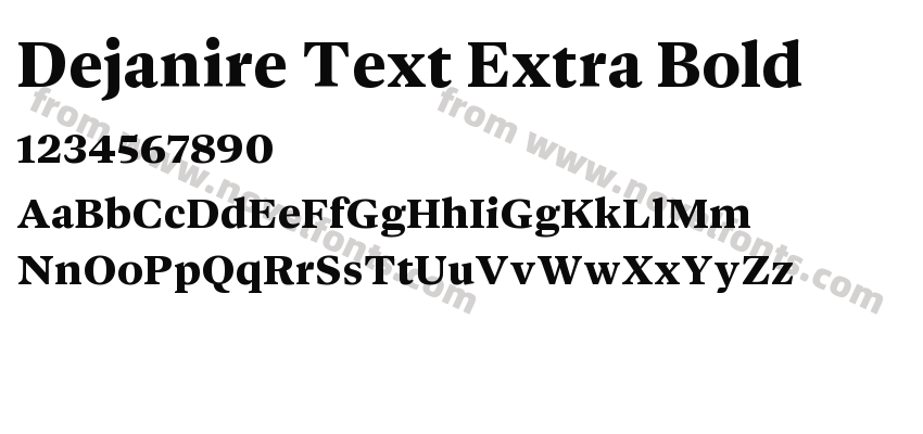 Dejanire Text Extra BoldPreview