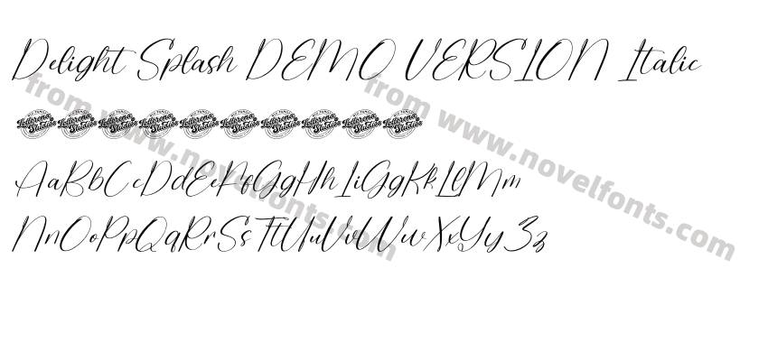 Delight Splash DEMO VERSION ItalicPreview