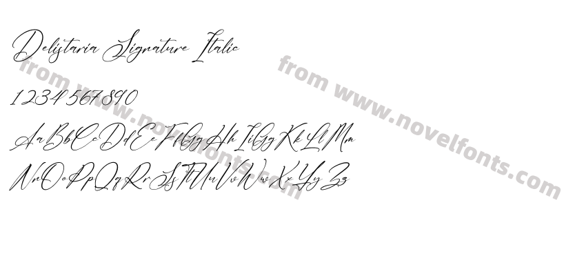 Delistaria Signature ItalicPreview
