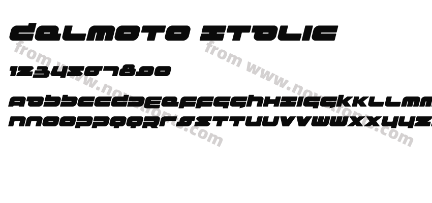 Delmoto ItalicPreview
