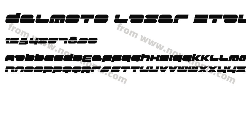 Delmoto Laser ItalicPreview
