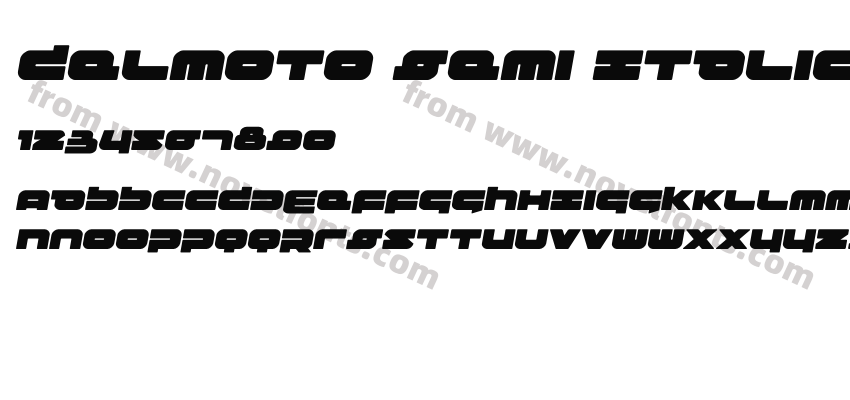Delmoto Semi ItalicPreview