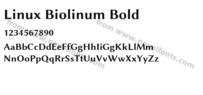 Linux Biolinum BoldPreview