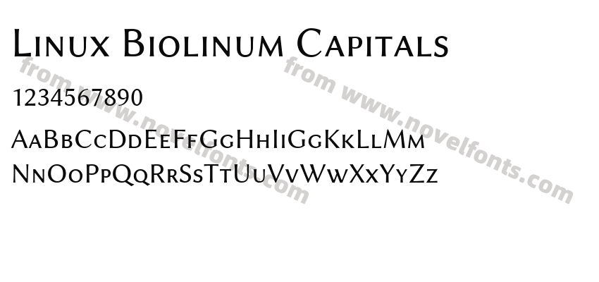 Linux Biolinum CapitalsPreview