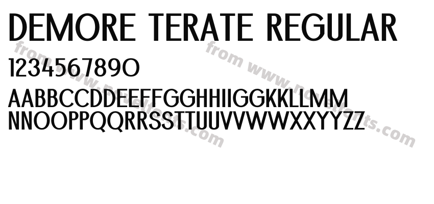 Demore Terate RegularPreview