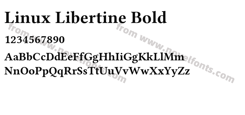 Linux Libertine BoldPreview