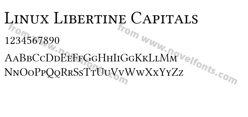 Linux Libertine CapitalsPreview