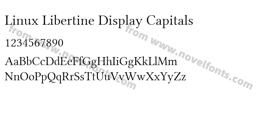 Linux Libertine Display CapitalsPreview