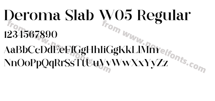 Deroma Slab W05 RegularPreview