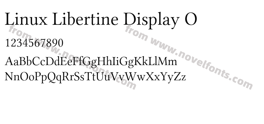 Linux Libertine Display OPreview