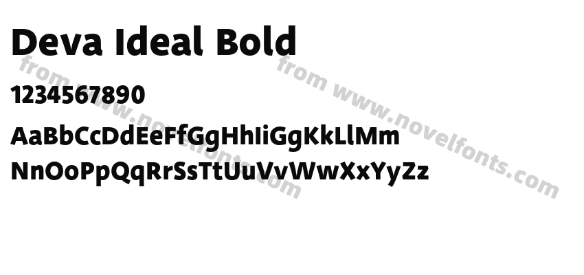 Deva Ideal BoldPreview