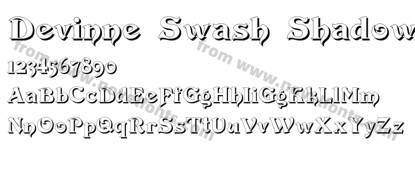 Devinne Swash ShadowPreview