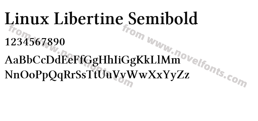 Linux Libertine SemiboldPreview