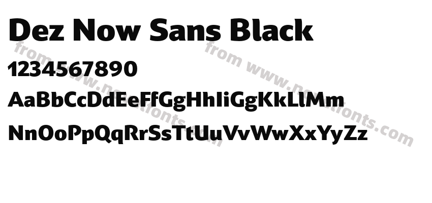 Dez Now Sans BlackPreview