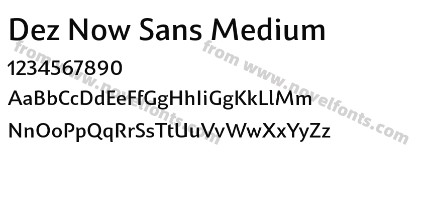 Dez Now Sans MediumPreview