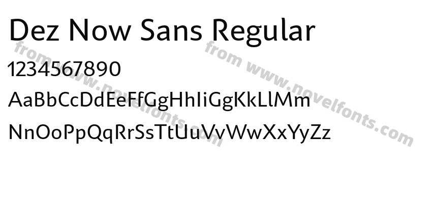 Dez Now Sans RegularPreview