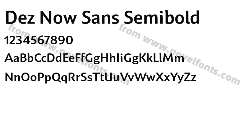 Dez Now Sans SemiboldPreview