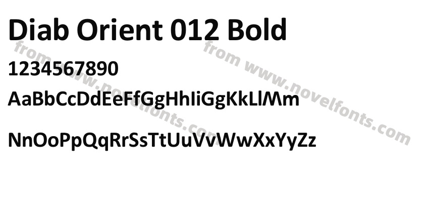 Diab Orient 012 BoldPreview