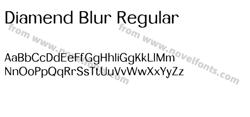 Diamend Blur RegularPreview