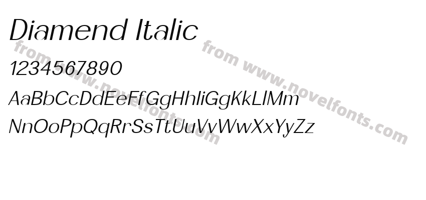 Diamend ItalicPreview