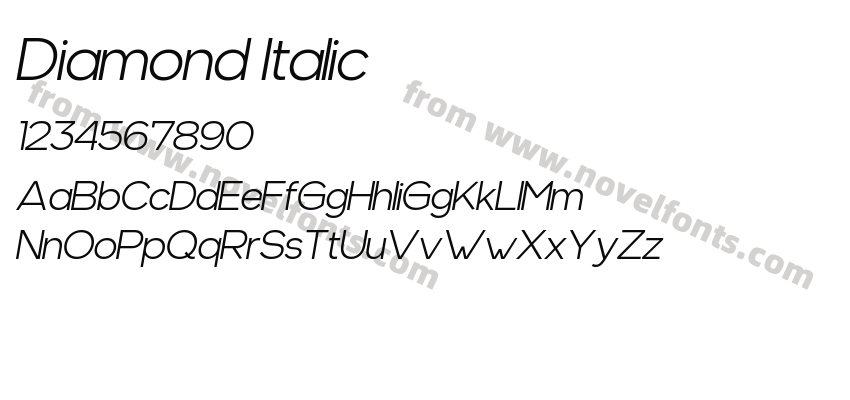 Diamond ItalicPreview