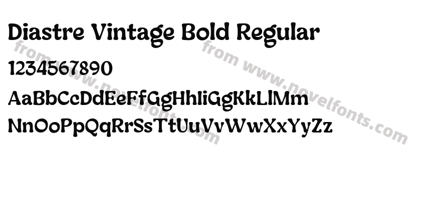 Diastre Vintage Bold RegularPreview