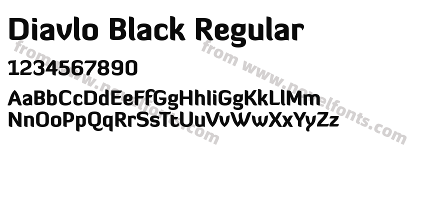 Diavlo Black RegularPreview