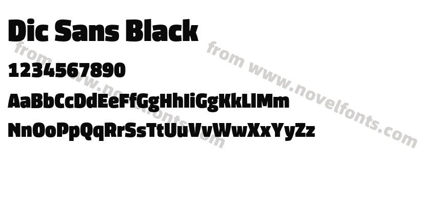 Dic Sans BlackPreview