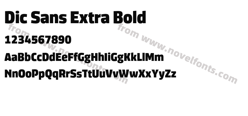 Dic Sans Extra BoldPreview