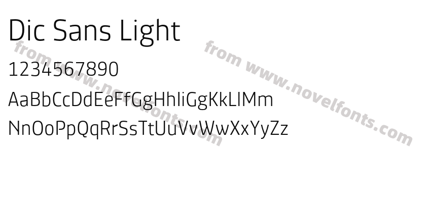 Dic Sans LightPreview