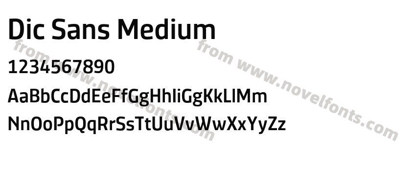 Dic Sans MediumPreview