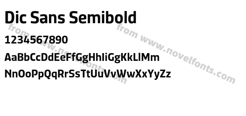 Dic Sans SemiboldPreview