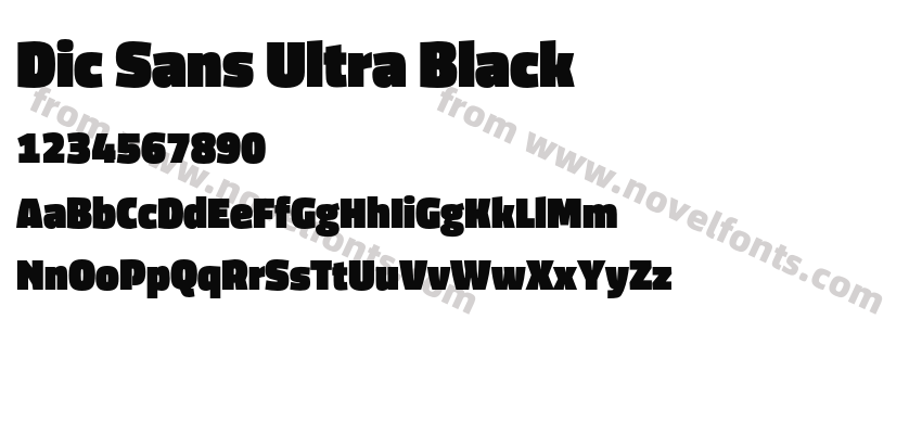 Dic Sans Ultra BlackPreview