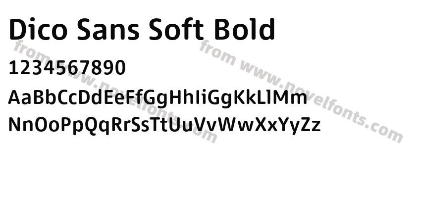 Dico Sans Soft BoldPreview
