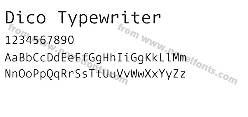 Dico TypewriterPreview