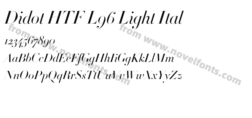 Didot HTF L96 Light ItalPreview