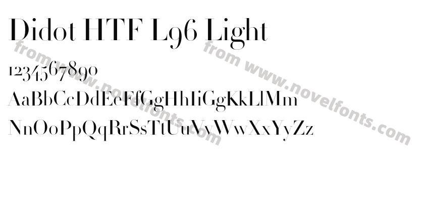 Didot HTF L96 LightPreview