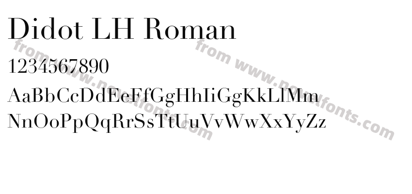 Didot LH RomanPreview