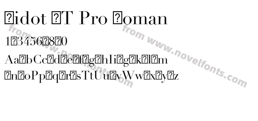 Didot LT Pro RomanPreview