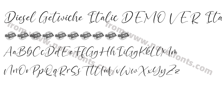 Diesel Getwiche Italic DEMO VER ItalicPreview