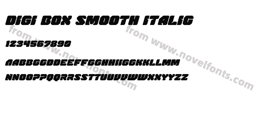 Digi Box Smooth ItalicPreview