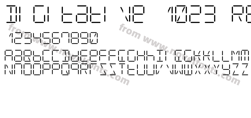 Digitative 1023 RegularPreview